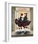 Laurel & Hardy Flying Skirts-Renate Holzner-Framed Art Print