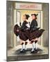 Laurel & Hardy Flying Skirts-Renate Holzner-Mounted Art Print