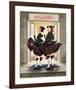 Laurel & Hardy Flying Skirts-Renate Holzner-Framed Art Print