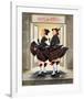 Laurel & Hardy Flying Skirts-Renate Holzner-Framed Art Print