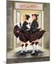 Laurel & Hardy Flying Skirts-Renate Holzner-Mounted Art Print