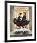 Laurel & Hardy Flying Skirts-Renate Holzner-Framed Art Print