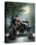 Laurel & Hardy Overnight Bench-Renate Holzner-Stretched Canvas