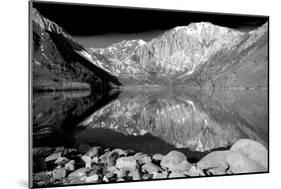 Laurel Mountain Reflections BW-Douglas Taylor-Mounted Photo