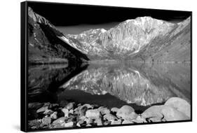 Laurel Mountain Reflections BW-Douglas Taylor-Framed Stretched Canvas
