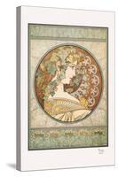 Laurel-Alphonse Mucha-Stretched Canvas