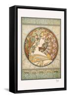 Laurel-Alphonse Mucha-Framed Stretched Canvas