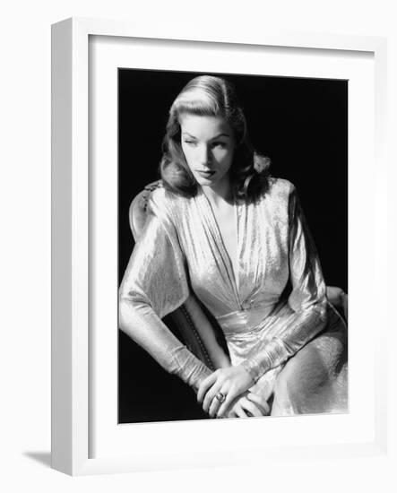 Lauren Bacall, 1945. 1945-null-Framed Photographic Print