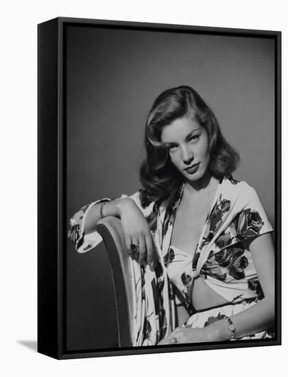 Lauren Bacall, 1950-null-Framed Stretched Canvas
