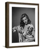 Lauren Bacall, 1950-null-Framed Photographic Print