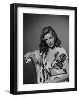 Lauren Bacall, 1950-null-Framed Photographic Print