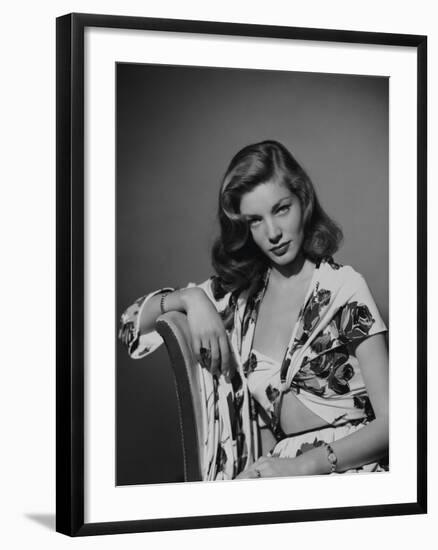 Lauren Bacall, 1950-null-Framed Photographic Print