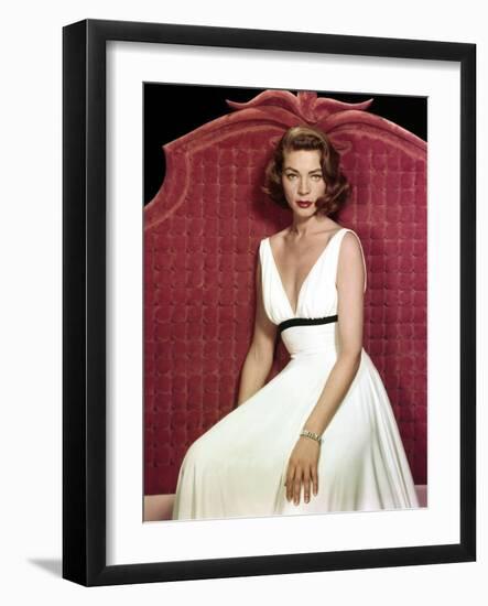 Lauren Bacall, 1956 (photo)-null-Framed Photo