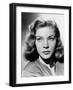 Lauren Bacall (b/w photo)-null-Framed Photo