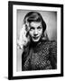 Lauren Bacall (b/w photo)-null-Framed Photo