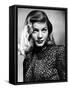 Lauren Bacall (b/w photo)-null-Framed Stretched Canvas