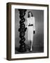 Lauren Bacall (b/w photo)-null-Framed Photo