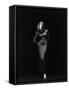 Lauren Bacall (b/w photo)-null-Framed Stretched Canvas