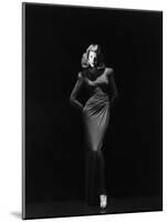 Lauren Bacall (b/w photo)-null-Mounted Photo