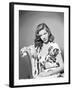 Lauren Bacall, c. 1945 (b/w photo)-null-Framed Photo