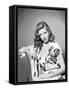 Lauren Bacall, c. 1945 (b/w photo)-null-Framed Stretched Canvas
