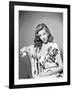 Lauren Bacall, c. 1945 (b/w photo)-null-Framed Photo