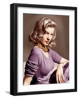 Lauren Bacall, ca. 1945-null-Framed Photo