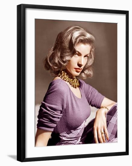 Lauren Bacall, ca. 1945-null-Framed Photo