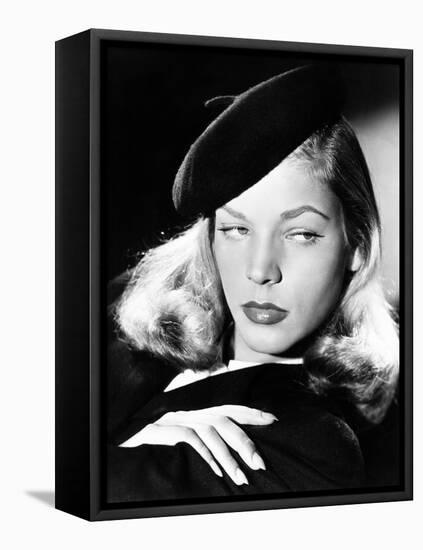 Lauren Bacall, Ca. 1945-null-Framed Stretched Canvas