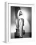 Lauren Bacall en, 1947 (b/w photo)-null-Framed Photo