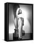 Lauren Bacall en, 1947 (b/w photo)-null-Framed Stretched Canvas