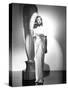 Lauren Bacall en, 1947 (b/w photo)-null-Stretched Canvas
