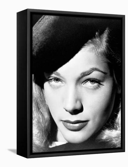 Lauren Bacall. "The Big Sleep" 1946, Directed by Howard Hawks. 1946-null-Framed Stretched Canvas