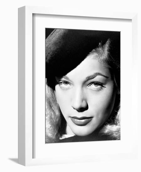 Lauren Bacall. "The Big Sleep" 1946, Directed by Howard Hawks. 1946-null-Framed Photographic Print