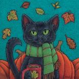 Fall Black Cat-Lauren Rader-Art Print