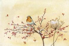 Birds in a Floral Bush-Lauren Wan-Giclee Print