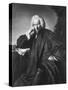 Laurence Sterne, Engraved by Edward Fisher-Sir Joshua Reynolds-Stretched Canvas