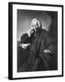 Laurence Sterne, Engraved by Edward Fisher-Sir Joshua Reynolds-Framed Giclee Print