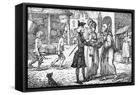 Laurence Sterne - the-Thomas Rowlandson-Framed Stretched Canvas