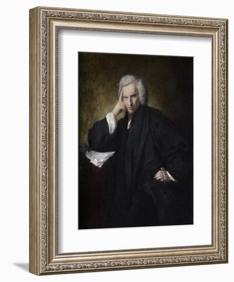 Laurence Sterne --Joshua Reynolds-Framed Giclee Print