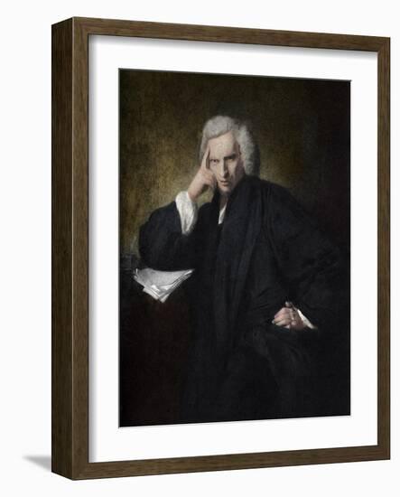 Laurence Sterne --Joshua Reynolds-Framed Giclee Print