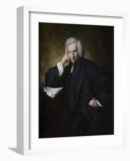 Laurence Sterne --Joshua Reynolds-Framed Giclee Print