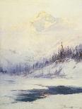 Winter Morning, Mount Mckinley, Alaska-Laurence Sydney-Framed Stretched Canvas