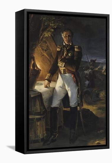 Laurent, marquis de Gouvion Saint Cyr, maréchal de France (1764-1830), repr-Horace Vernet-Framed Stretched Canvas