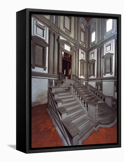 Laurentian Library in Florence-null-Framed Stretched Canvas