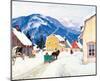 Laurentian Village-Clarence Alphonse Gagnon-Mounted Premium Giclee Print