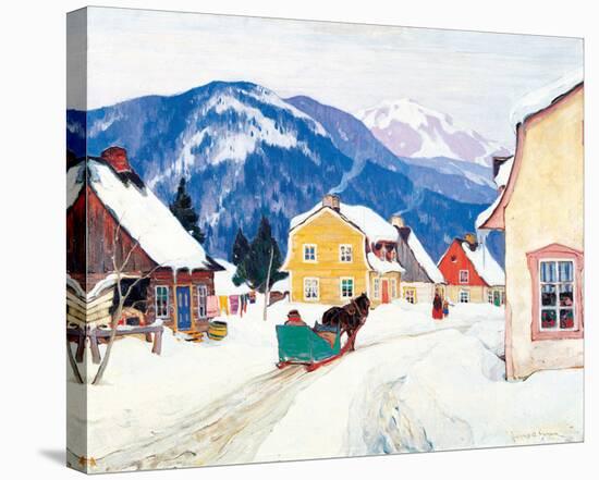 Laurentian Village-Clarence Alphonse Gagnon-Stretched Canvas