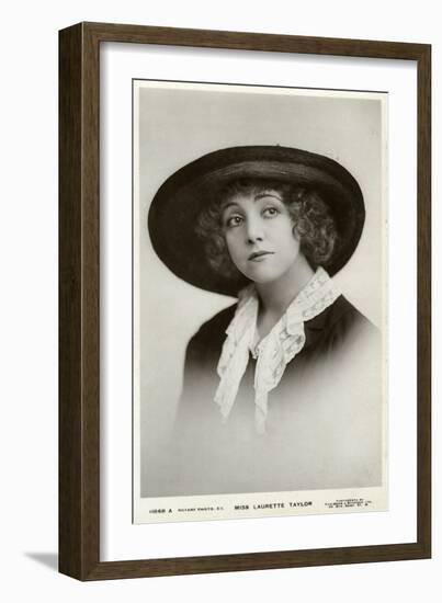 Laurette Taylor, American Actress, C1905-C1919-Foulsham and Banfield-Framed Giclee Print