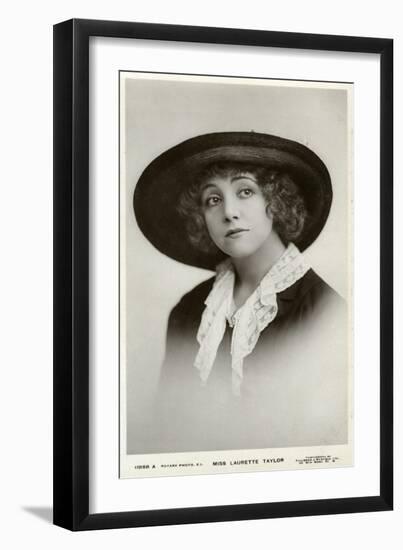 Laurette Taylor, American Actress, C1905-C1919-Foulsham and Banfield-Framed Giclee Print