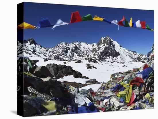 Lauribina Pass, Langtang National Park, Bagmati, Central Region (Madhyamanchal), Nepal, Himalayas-Jochen Schlenker-Stretched Canvas
